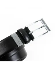 Porsche Design Cintura uomo in pelle lucida Nero