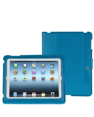 Piquadro Custodia in pelle per iPad2 "Crayon" Azzurro