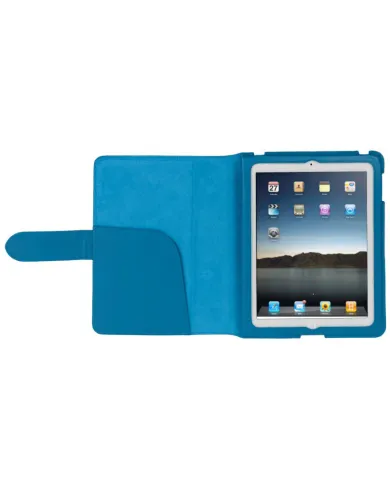 Piquadro Custodia in pelle per iPad2 "Crayon" Azzurro