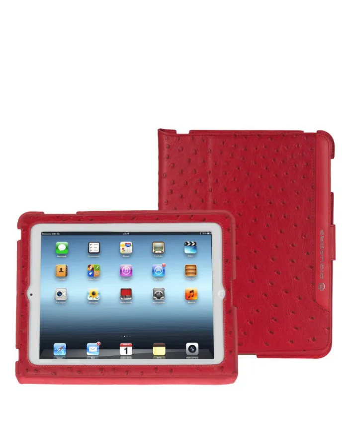 Piquadro Custodia in pelle per iPad2 Rosso