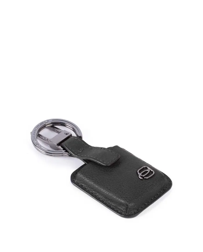 Piquadro Porta chiavi con "Connequ" Black square Nero
