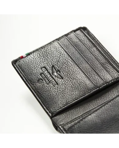 Aeronautica Militare Portafoglio piccolo per uomo "Flag" Nero