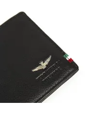 Aeronautica Militare Portafoglio piccolo per uomo "Flag" Nero