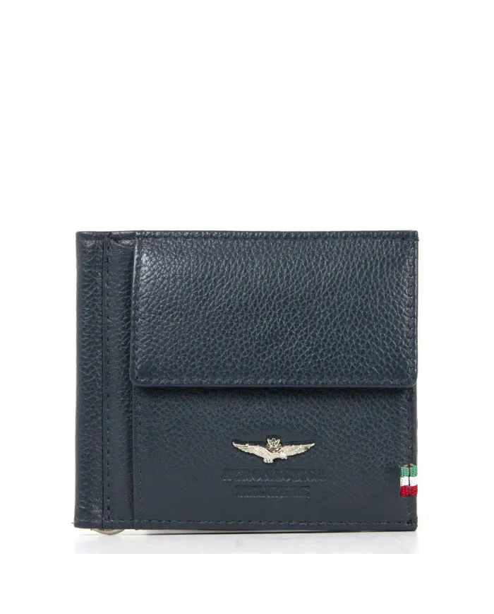 Aeronautica Militare Portafoglio con molla "Flag" Blu