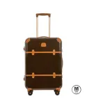 Bric's Trolley medio in Makrolon con riporti in cuoio, Bric's "Bellagio". Marrone/Cuoio