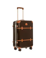 Bric's Trolley medio in Makrolon con riporti in cuoio, Bric's "Bellagio". Marrone/Cuoio