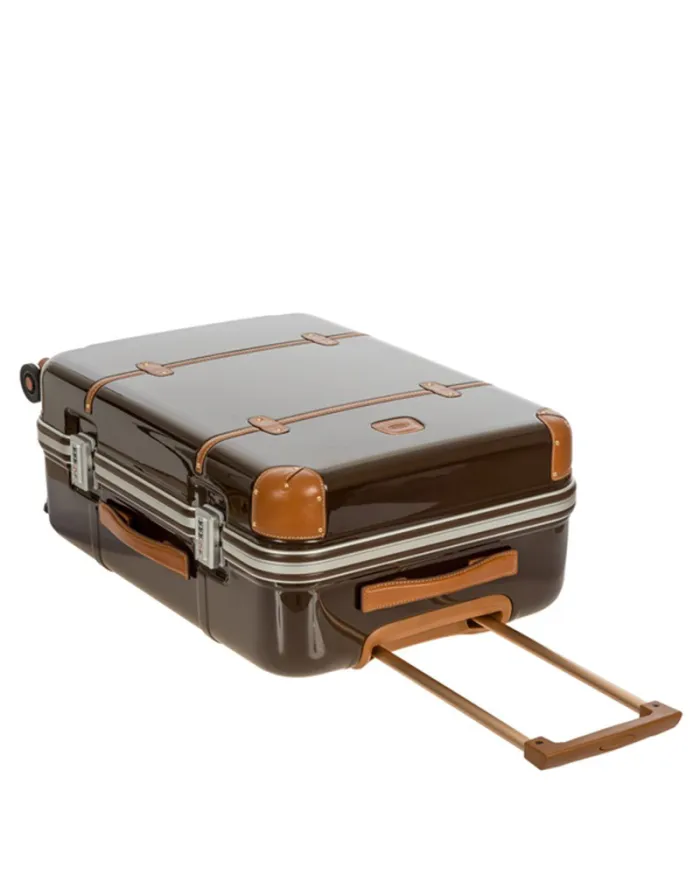 Bric's Trolley medio in Makrolon con riporti in cuoio, Bric's "Bellagio". Marrone/Cuoio