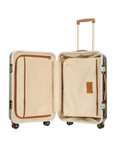 Bric's Trolley medio in Makrolon con riporti in cuoio, Bric's "Bellagio". Marrone/Cuoio