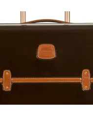 Bric's Trolley medio in Makrolon con riporti in cuoio, Bric's "Bellagio". Marrone/Cuoio