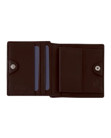 Bric's Portafoglio piccolo da uomo in cuoio Testa moro