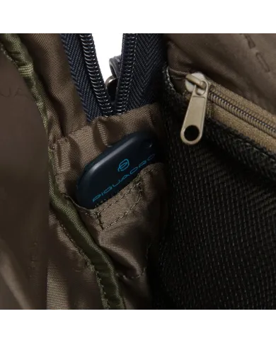 Piquadro Cartella due manici in pelle con porta pc 15,6", Urban Nero