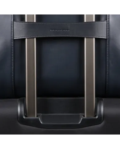 Piquadro Cartella due manici in pelle con porta pc 15,6", Urban Nero