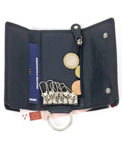 Aeronautica Militare Portachiavi con sei ganci "Flag" Blu