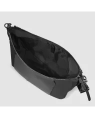 Piquadro Borsa tessuto e pelle Lyra Nero