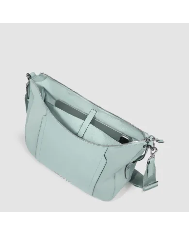 Piquadro Borsa tessuto e pelle Lyra Verde