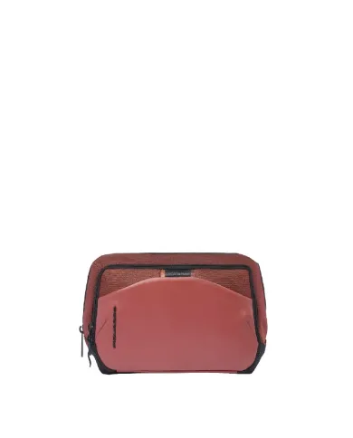 Piquadro Necessaire in tessuto riciclato PQ Earth Arancio