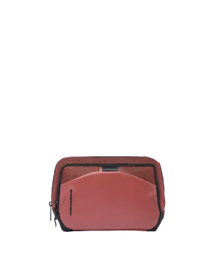 Piquadro Necessaire in tessuto riciclato PQ Earth Arancio