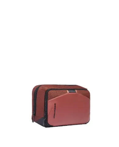 Piquadro Necessaire in tessuto riciclato PQ Earth Arancio