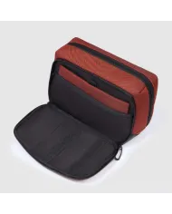 Piquadro Necessaire in tessuto riciclato PQ Earth Arancio