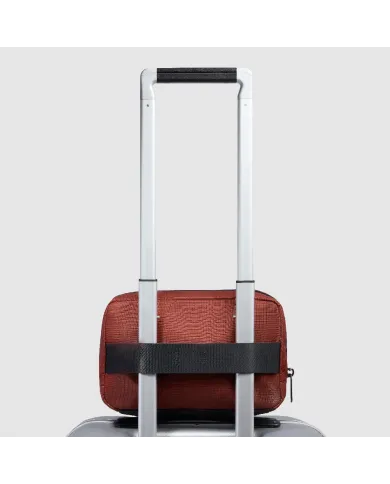 Piquadro Necessaire in tessuto riciclato PQ Earth Arancio