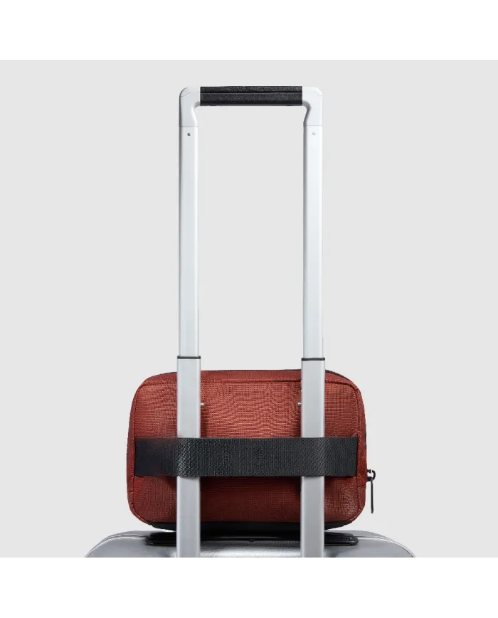 Piquadro Necessaire in tessuto riciclato PQ Earth Arancio