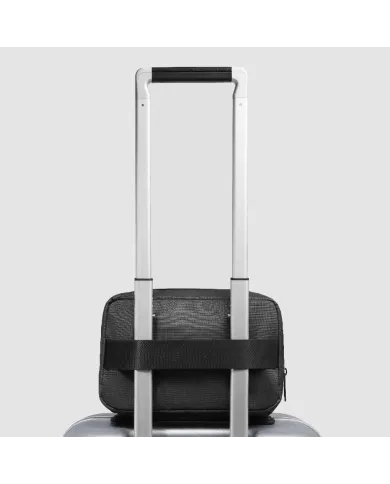 Piquadro Necessaire in tessuto riciclato PQ Earth Nero