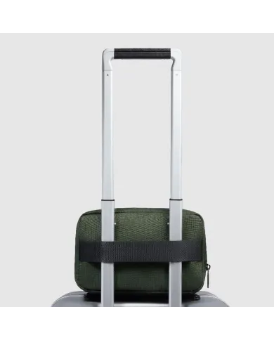 Piquadro Necessaire in tessuto riciclato PQ Earth Verde