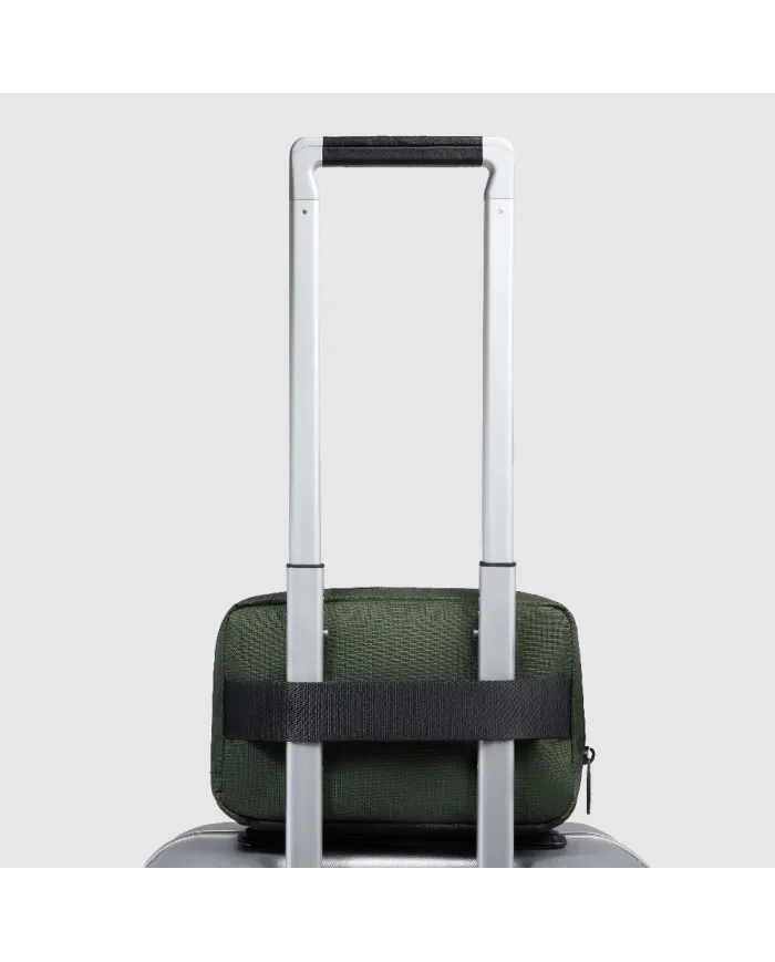 Piquadro Necessaire in tessuto riciclato PQ Earth Verde