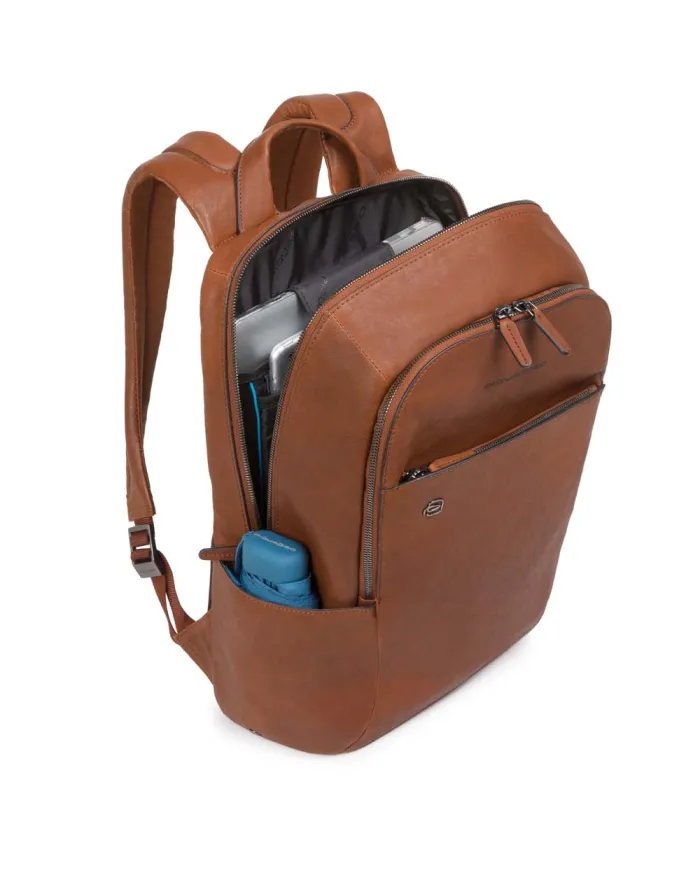 Piquadro Zaino pelle porta pc 14 Cuoio