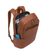 Piquadro Zaino pelle porta pc 14 Cuoio