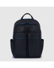 Piquadro Zaino in pelle porta pc 14 Blue square B2V