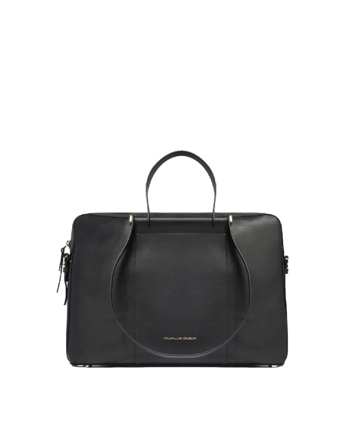 Piquadro Cartella donna pelle pc 15" Circle Nero