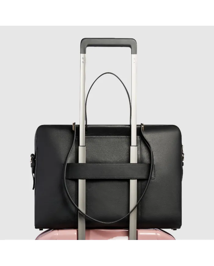 Piquadro Cartella donna pelle pc 15" Circle Nero