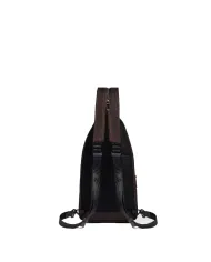 Piquadro Monospalla tessuto Wollem Testa moro