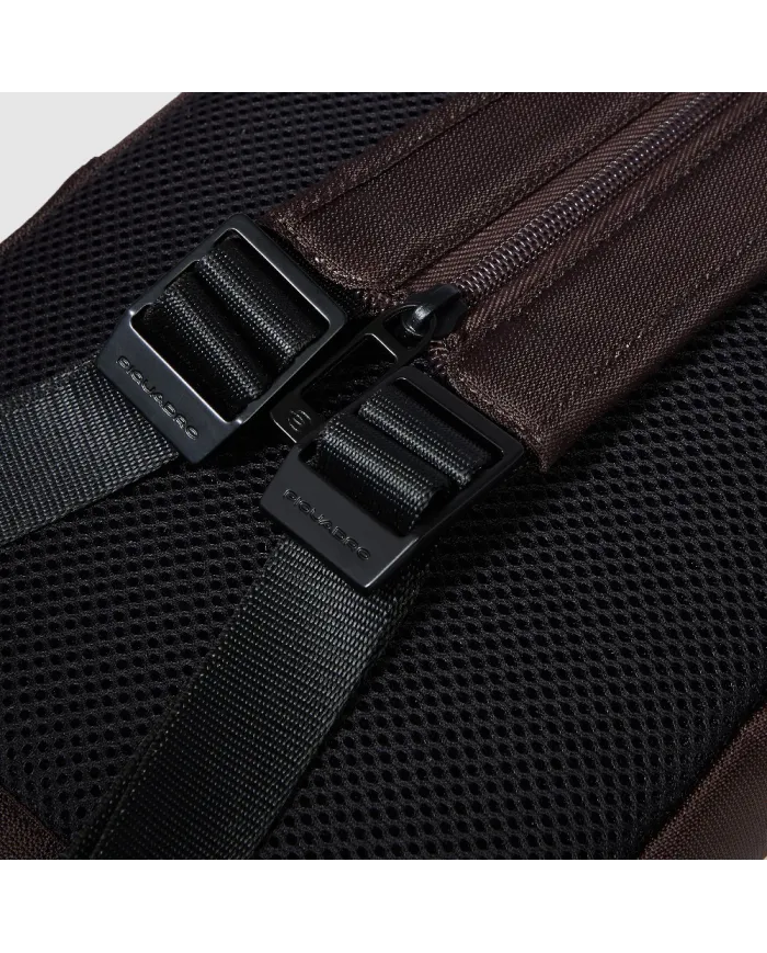 Piquadro Monospalla tessuto Wollem Testa moro