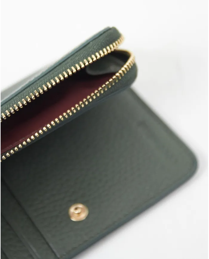 Coccinelle Portafoglio piccolo in pelle Metallic Soft Verde