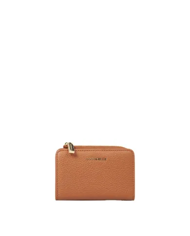 Coccinelle Portafoglio piccolo in pelle Metallic Soft Cuoio