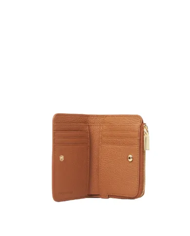 Coccinelle Portafoglio piccolo in pelle Metallic Soft Cuoio