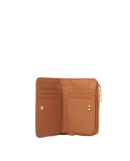 Coccinelle Portafoglio piccolo in pelle Metallic Soft Cuoio