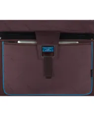 Piquadro Cartella in pelle porta pc 15,6, "Black square" Testa moro