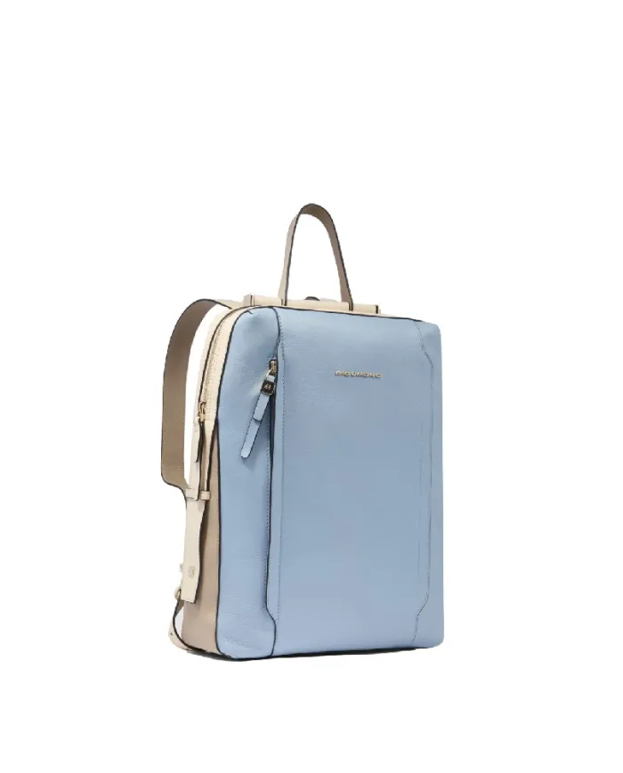 Piquadro Zaino donna porta pc 14" Circle Azzurro/Multicolor