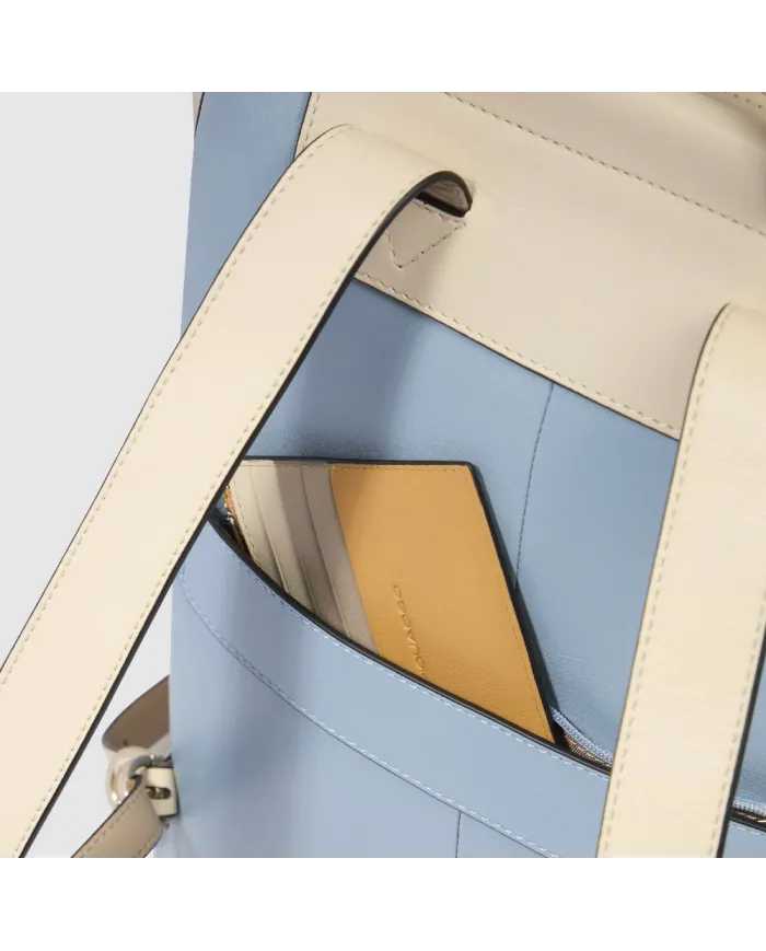 Piquadro Zaino donna porta pc 14" Circle Azzurro/Multicolor