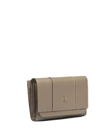 Piquadro Portafoglio in pelle Circle W92 Tortora