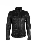 Gipsy Giacca in pelle uomo Nevado Nero