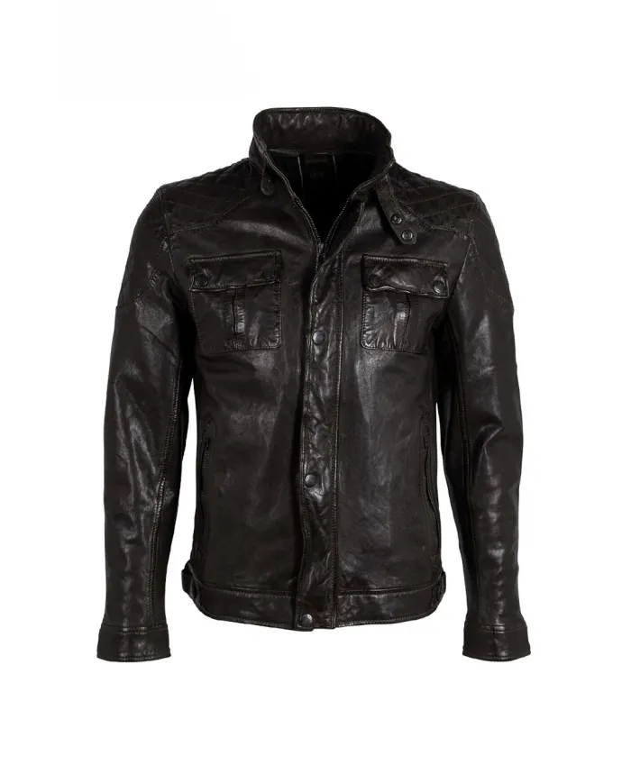 Gipsy Giacca in pelle uomo Nevado Verde