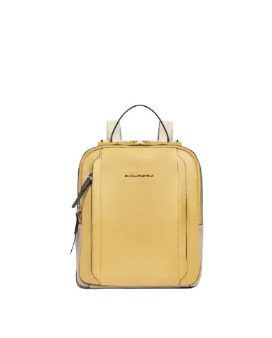 Piquadro Zaino donna porta pc 12,9" Circle Giallo/Beige
