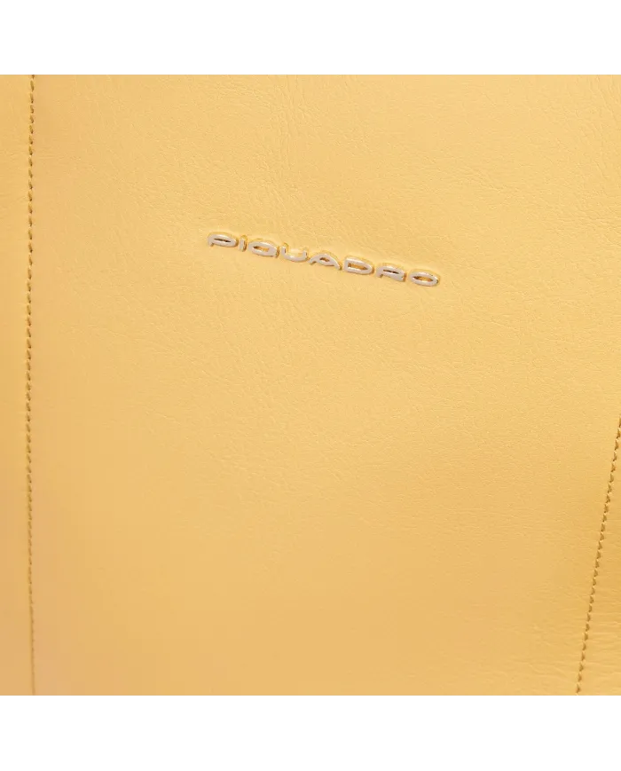 Piquadro Zaino donna porta pc 12,9" Circle Giallo/Beige