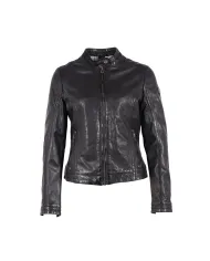 Gipsy Giubbotto pelle per donna .Nero
