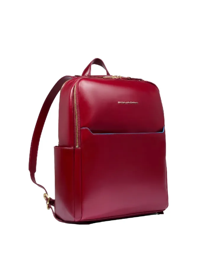 Piquadro Zaino donna porta pc 14" Blue Square Rosso