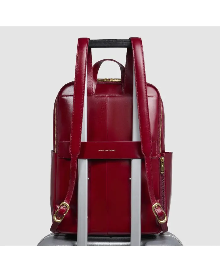 Piquadro Zaino donna porta pc 14" Blue Square Rosso